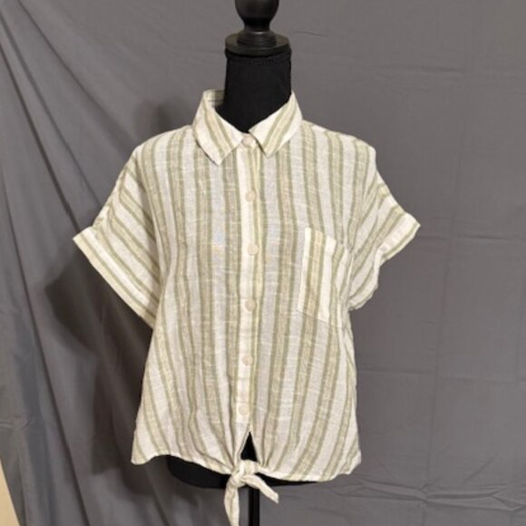 UNIQUE SPECTRUM Button-Up Blouse Size XL - Picture 1 of 3